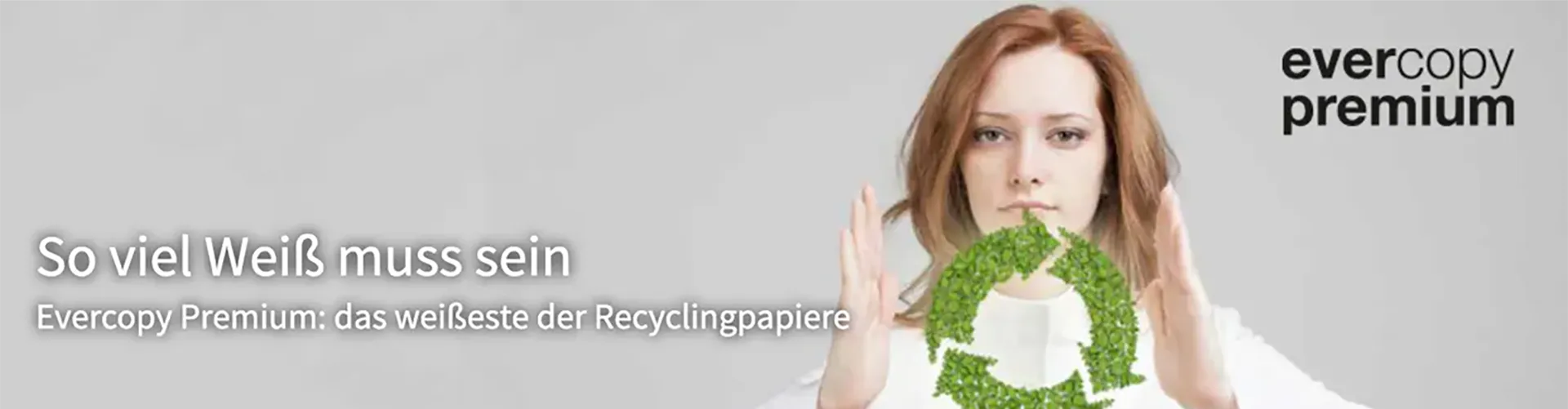 Headerbild von Evercopy Premium Recyclingpapier